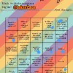 Done It, But with Certain Spaces | @LukasCase; He/him; Ace, Bi | image tagged in closeted lgbtq bingo | made w/ Imgflip meme maker