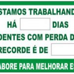 dias trabalho sem acidentes