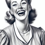 Stepford wife laughing