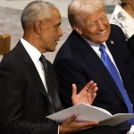 Obama and Trump Laughing