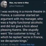 Karens in France meme