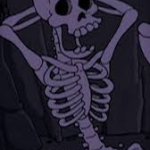 SKELETON MEME BACKGROUND GRUNGE ESC