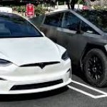 Tesla car and cyber truck