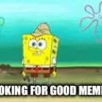 i fr need ideas | ME LOOKING FOR GOOD MEME IDEAS | image tagged in gifs,search,idea,spongebob | made w/ Imgflip video-to-gif maker