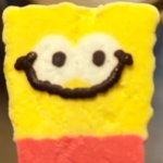 Smiling SpongeBob popsicle