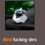 Bird dies