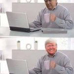 Hide the pain Trump