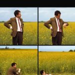 Mr bean waiting | image tagged in mr bean waiting | made w/ Imgflip meme maker