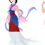 Fa Mulan in her Bride Outfit