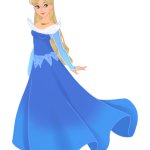 Aurora Briar Rose in her Blue Dress