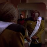 Worf, Riker, Mirror