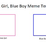 Pink Girl Blue Boy Meme Template meme