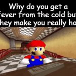 a clever title | Why do you get a fever from the cold but they make you really hot | image tagged in gifs,deep thoughts,mario,ice cream | made w/ Imgflip video-to-gif maker