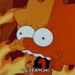 lisa screaming GIF Template