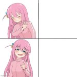 anime hotline bling template