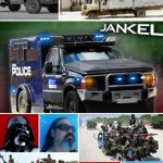 Funny | AS AN AMERICAN CITIZENS MILITIA, WE DON'T EVEN NEED TO SEND FULL ARMOR VADER IN THE OFFICIAL JANK 🚒 TO DEAL WITH THE FOOLS; YOU SEE HERE. WE CAN JUST SEND CHILL MODE VADER IN THE WEEKEND RIDE.🛻🏝️🏜️😎 | image tagged in funny,national security,militia,terrorists,deportation,relief | made w/ Imgflip meme maker