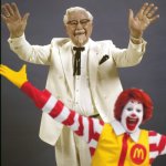 Col Sanders & Ronald McDonald