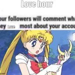 Love hour sailor moon meme