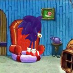 Sonic on chair