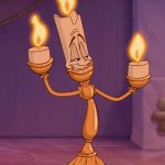 Daily Bad Dad Joke February 3, 2025 | WHAT DID ONE CANDLE SAY TO THE OTHER? DO YOU WANT TO GO OUT TONIGHT? | image tagged in lumiere beauty and beast | made w/ Imgflip meme maker