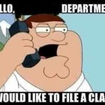 Peter Griffin File A Claim