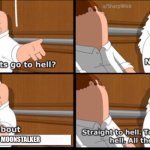 Wings of Fire meme - If you ship Moonstalker I SWEAR TO GOD- | PEOPLE THAT SHIP MOONSTALKER | image tagged in atheists boiler room hell family guy,wof,wings of fire,relatable | made w/ Imgflip meme maker