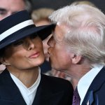 Donald Trump Melania Air Kiss Love election Marriage