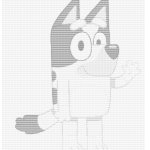 ASCII Bluey template