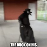 YOU AGAIN | THE DUCK ON HIS WAY TO ASK A LEMONADE STAND IF THEY HAVE GRAPES | image tagged in gifs,duck,why are you reading this,chaos | made w/ Imgflip video-to-gif maker