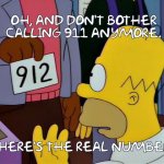 Simpsons here's the real numberr