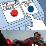 This is honestly true you all have to agree | RECONTAIN SCPS; DETONATE WARHEAD; O5: | image tagged in robotnik pressing red button | made w/ Imgflip meme maker