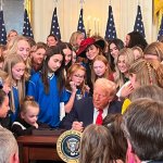 Trump and girls