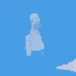 Homer Clouds GIF Template