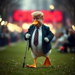 Donald Trump, Lame Duck. The Constitution says No Third Term.