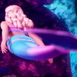 barbie mermaid back