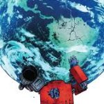 Optimus holding up the earth