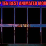 top ten best animated movies