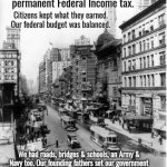 Tariffs not taxes
