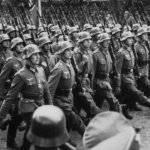 german soldiers marching