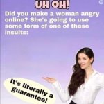 Did you make a woman angry online?