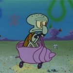 Squidward Drivin