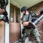 SWAT Team Door Breach battering ram