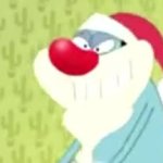 Evil oggy GIF Template