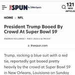 trump booed at Superbowl