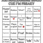 Justmakeameme bingo meme
