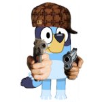 Bluey Has A Gun And She Is Very Dangerous