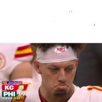 Sad Patrick Mahomes