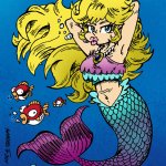 mermaid peach