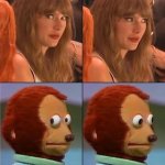 Taylor Swift side eye puppet