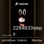 Creepy cash walk meme